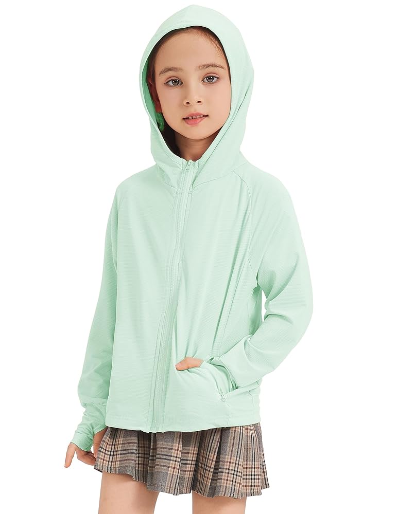 yunn⭐︎kids LIFE Amazon.com: Fdqin Kids Zip-Up Hoodie Girls Boys UPF50+ Sun